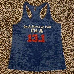 ❤️13.1 half marathon running tank top ❤️